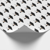 Grad-Cap-Diplom-Klasse 2025 Abschluss Geschenkpapier (Ecke)