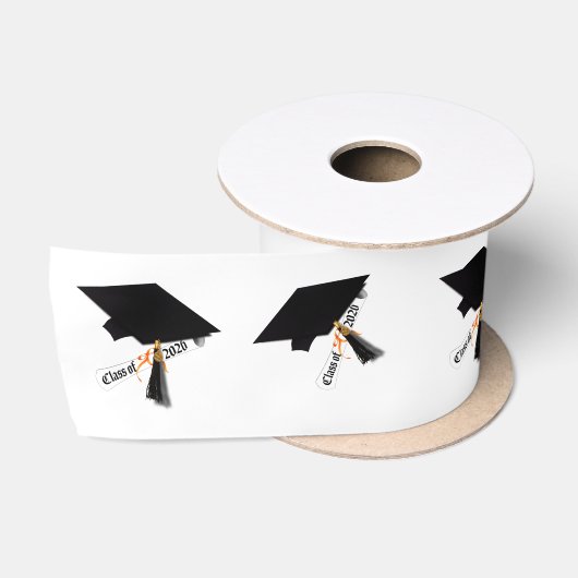 Grad-Cap-Diplom-Klasse 2026 Abschluss Satinband (Spule)