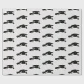 Grad-Cap-Diplom (Schwarz) Abschluss Geschenkpapier (Flach)