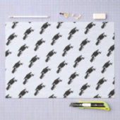 Grad-Cap-Diplom (Schwarz) Abschluss Seidenpapier (Handwerk)