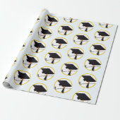 Grad Cap Diploma Abschluss Geschenkpapier (Ungerollt)