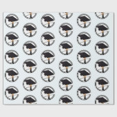 Grad Cap Diploma Abschluss Geschenkpapier (Flach)