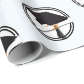 Grad Cap Diploma Abschluss Geschenkpapier (Rolleneckpunkt)