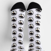 Grad Cap Diploma Abschluss Socken (Oben)