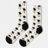 Grad Cap Diploma Abschluss Socken (Linkes Detail)