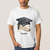 Grad Cap Diploma Brauch T-Shirt (Vorderseite)