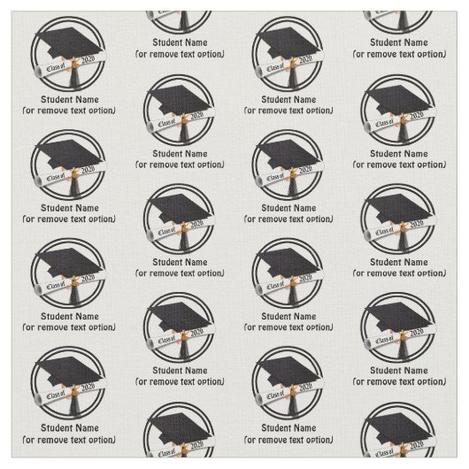 Grad Cap Diploma Class of 2026 Graduation Stoff (Nahaufnahme)