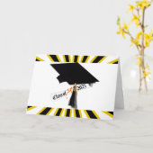 Grad-Cap-Diploma-Klasse 2025 Karte (Gelbe Blume)