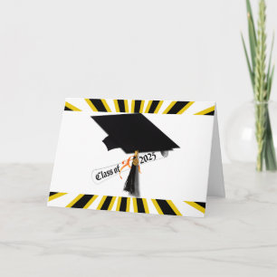 Grad-Cap-Diploma-Klasse 2025 Karte