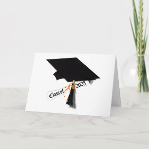 Grad-Cap-Diploma-Klasse 2025 Karte