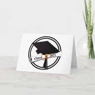 Grad-Cap-Diploma-Klasse 2025 Karte
