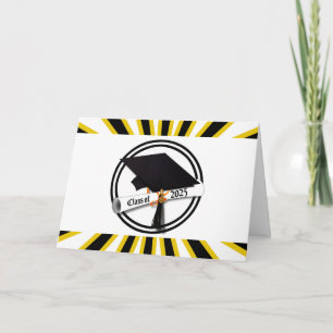 Grad-Cap-Diploma-Klasse 2025 Karte