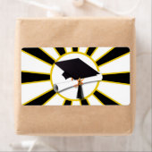 Grad Cap & Diploma mit Schwarz/Gold-Farben (Insitu)