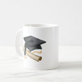 Grad-Cap-Diploma-Tasse Kaffeetasse (Vorderseite Links)