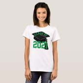 Grad Cap Green Class 2024 T - Shirt (Vorne ganz)