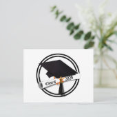 Grad Cap-Klasse 2026 Abschluss Postkarte (Stehend Vorderseite)