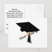 Grad Cap-Klasse 2026 Abschluss Postkarte (Vorne/Hinten)