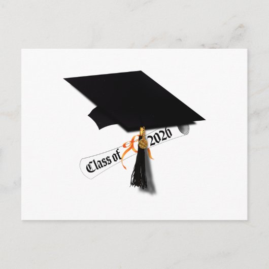 Grad Cap-Klasse 2026 Abschluss Postkarte (Vorderseite)