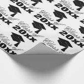 Grad-Cap-Klasse Jahr Abschluss-Geschenk Geschenkpapier (Ecke)