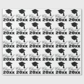 Grad-Cap-Klasse Jahr Abschluss-Geschenk Geschenkpapier (Flach)