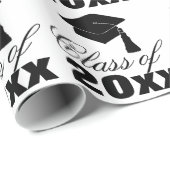 Grad-Cap-Klasse Jahr Abschluss-Geschenk Geschenkpapier (Rolleneckpunkt)