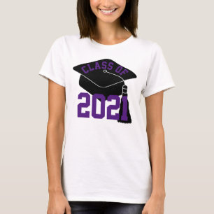 Grad Cap Lila Class 2021 T-Shirt