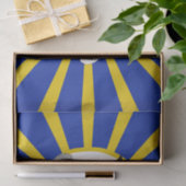 Grad Cap mit Blau und Gold Seidenpapier (Geschenk)