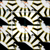 Grad Cap mit Schulfarben Stoff (Kachel)