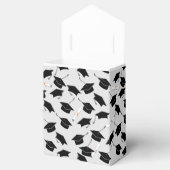 Grad Cap Pattern Abschluss Geschenkschachtel (Geöffnet)