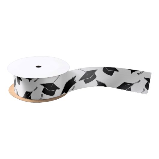 Grad Cap Pattern Abschluss Satinband (Spule)