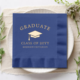 Grad Cap Personalisierter Abschluss Servietten Mit Folie