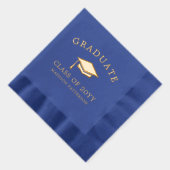 Grad Cap Personalisierter Abschluss Servietten Mit Folie (Rechts)