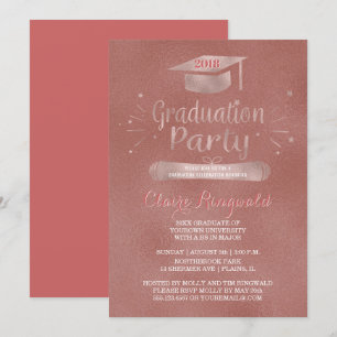Grad-Cap-Rose-Gold-Graduation-Party 2018 Einladung