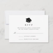 Grad Cap | RSVP-Karte des Absolventen RSVP Karte (Vorderseite)