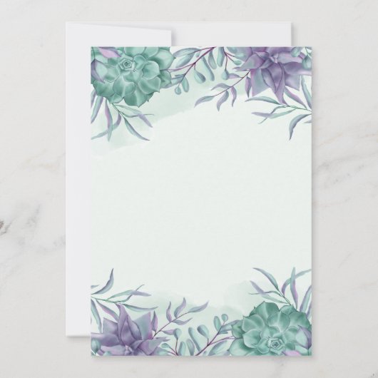 Grad-Cap, Sukkulatur-Abschluss Einladung (Rückseite)