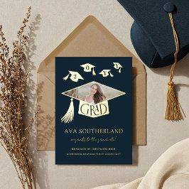 Grad Cap Tassel Foto Abschluss Ankündigung