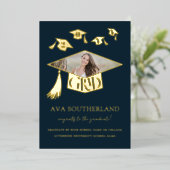 Grad Cap Tassel Foto Abschluss Ankündigung (Stehend vorne)