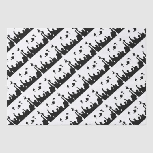 Grad Cap Toss Abschluss Seidenpapier (Vorderseite)