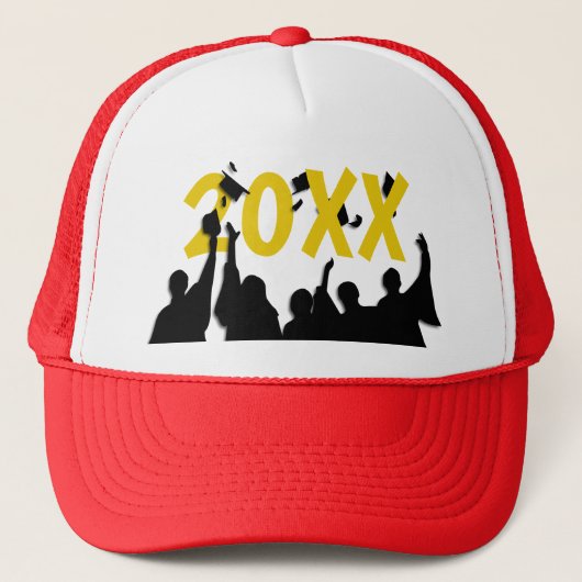 Grad Cap Toss Abschluss Trucker Hat Truckerkappe (Vorderseite)