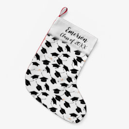 Grad-Cap und Diploma-Abschluss Kleiner Weihnachtsstrumpf