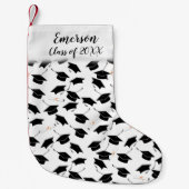 Grad-Cap und Diploma-Abschluss Kleiner Weihnachtsstrumpf (Vorderseite)