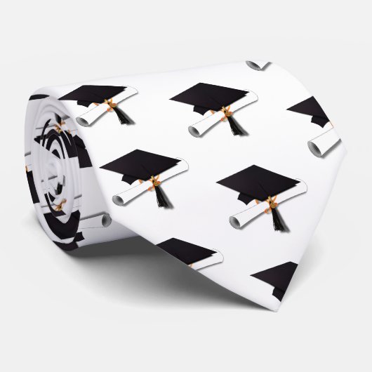 Grad-Cap und Diploma-Abschluss Krawatte (Gerollt)