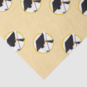 Grad-Cap und Diploma-Abschluss Seidenpapier (Detail)