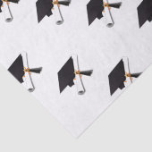 Grad-Cap und Diploma-Abschluss Seidenpapier (Detail)
