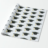 Grad Cap und Tassel Abschluss Geschenkpapier (Ungerollt)