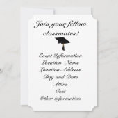 Grad Cap - Wiedersehen in der High School Einladung (Rückseite)