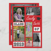Grad Card 12x18 Einladung (Vorne/Hinten)