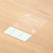 Grad Club Beach Party Acryleinladungen (Ablage )