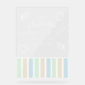 Grad Club Beach Party Acrylschild (Vorderseite)