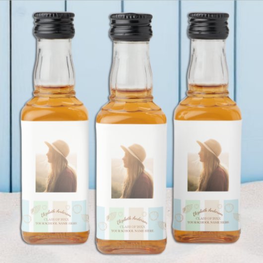 Grad Club Beach Party Alkoholflaschenetikett